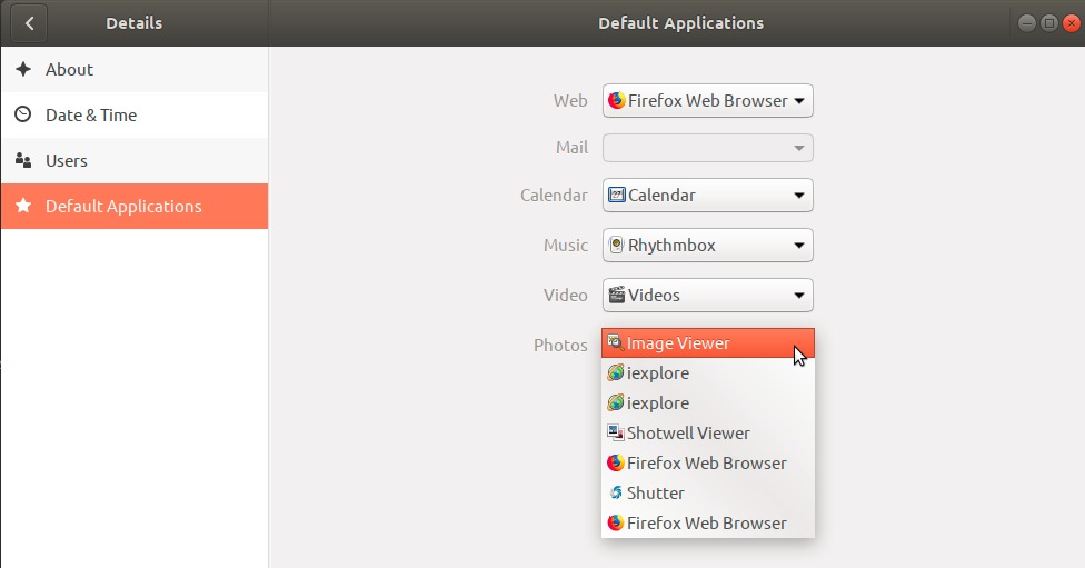 Choose EOG as default image viewer in Ubuntu