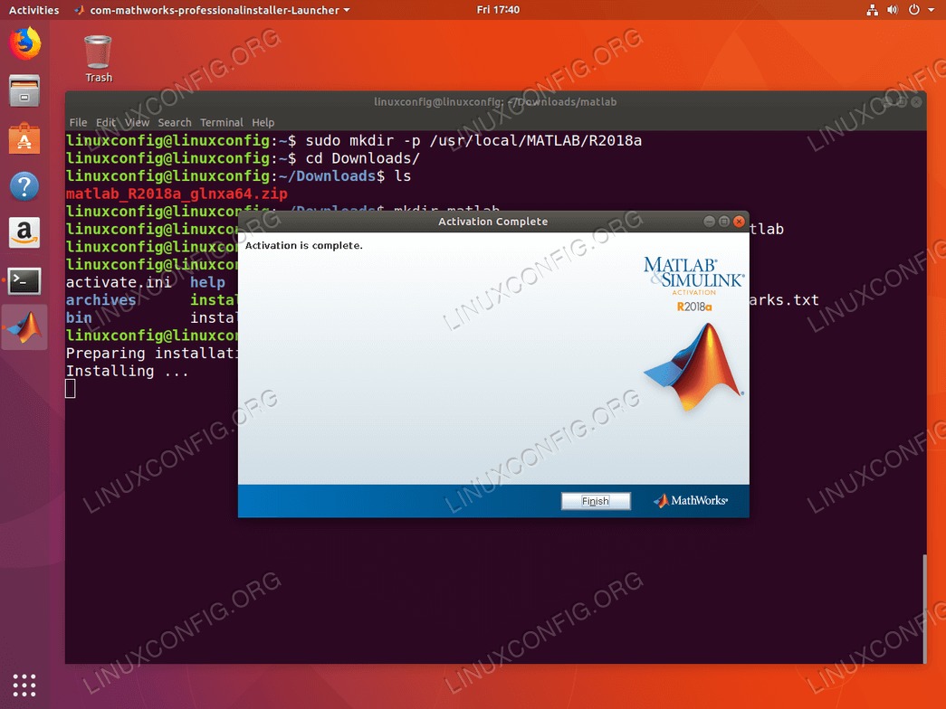 install matlab ubuntu 18.04 - 