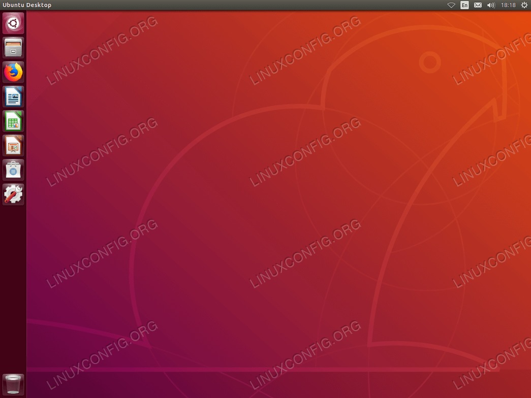 Unity desktop on Ubuntu 18.04 bionic beaver