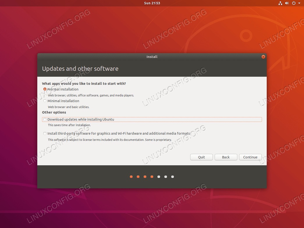 Install Ubuntu updates and third party software