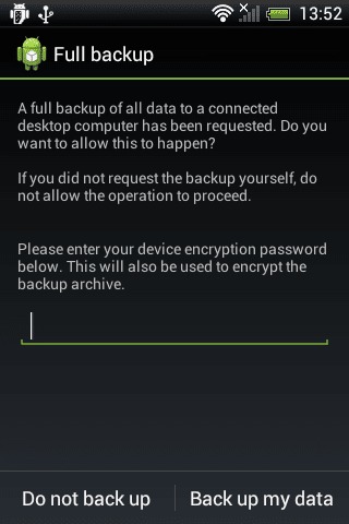 Back up my data - android htc smart phone