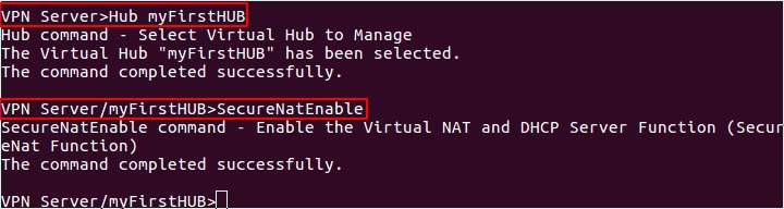 enable secure nat