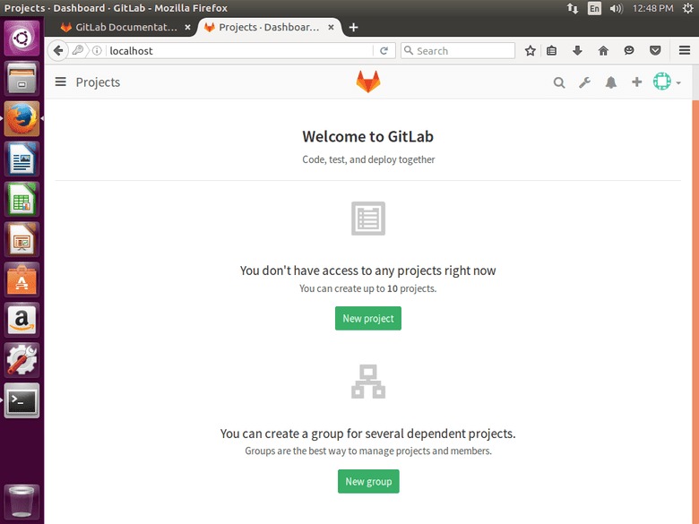 Ubuntu 16.04 running MPD Gitlab